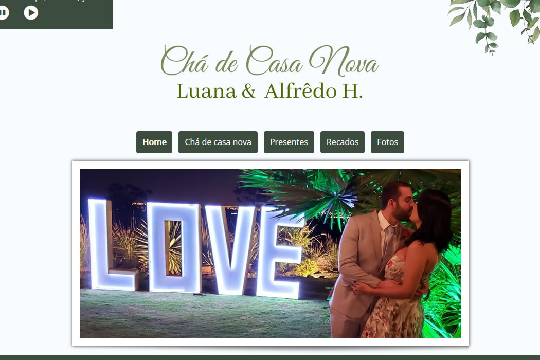 Chá de Casa Nova Luana e Alfrêdo H.